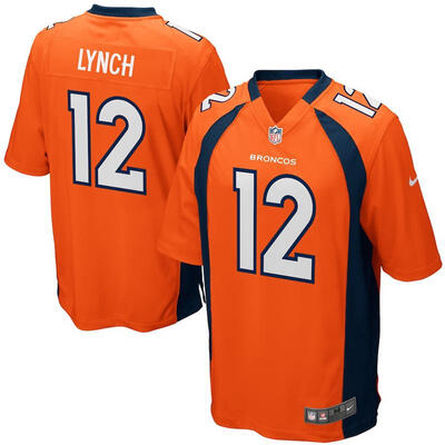 

Mens Football Jersey Denver Broncos Paxton Lynch Orange Game Jersey