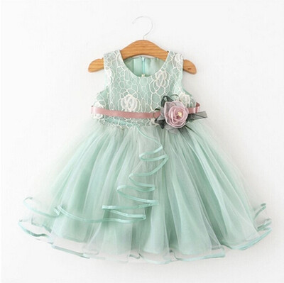 

Floral Toddler Kid Baby Girl Dress Princess Pageant Wedding Lace Tutu Dresses Clothes