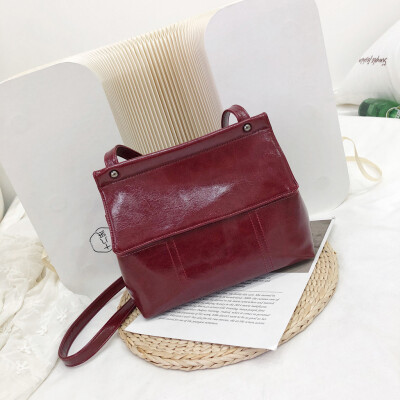 

Tailored Womens Fashion Flip Pure-Colour Cover Retro Shoulder Bag Purse Flap Bag