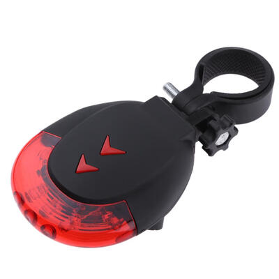 

2 Laser5 LED Projection Bike Warning Bicycle Tail USB Charging Light