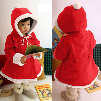 

Christmas Children Kids Long Sleeves Hooded Keep Warm Coat Clothes Snowsuit
