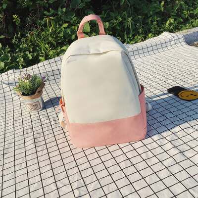 

Fashion Women Canvas Candy Color Printing Backpacks Shoulder Bags Zipper Package