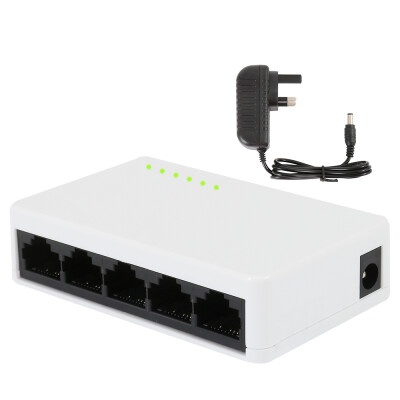 

Mini Switch 5 Port RJ45 Fast Ethernet 10100 Mbit Netzwerk Hub LAN DSL Netzteil