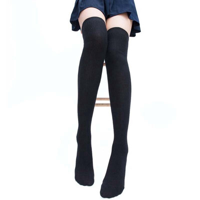

New Girls Ladies Women Thigh High Over the Knee Socks Long Cotton Stockings Warm