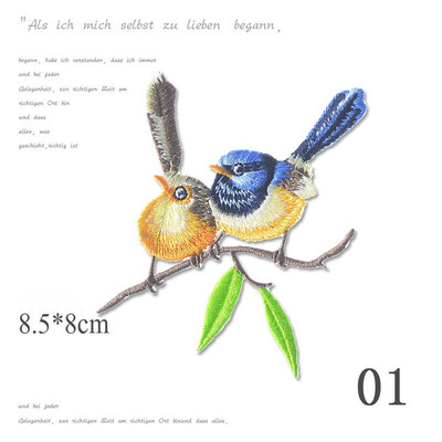 

Siaonvr Cute Birdie Applique Clothing Embroidery Patch Sticker Iron Sew Cloth DIY A