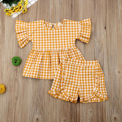 

Newborn Kids Baby Girl Lace Boho Tops Tutu Shorts Dress Outfit Clothes Summer