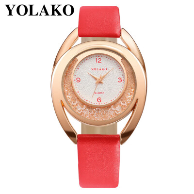 

YOLAKO Watch Women Bracelet Ladies Watch With Rhinestone Clock Womens Vintage Fashion Dress Wristwatch Relogio Feminino Gift 533