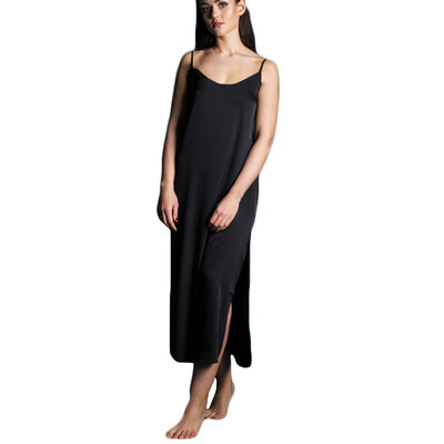 

Toponeto New Women Plus Size Sexy Lingerie Satin Silk Long Nightdress Backless Sleepwear