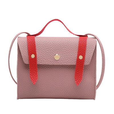 

Litchi Candy Color Shoulder Messenger Handbags Women Flap Crossbody Bags