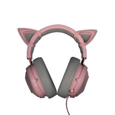 

Razer Kitty Cat Ears Attachable Accessory for Kraken Headsets Headphone Adjustable Straps Super Cute Purple