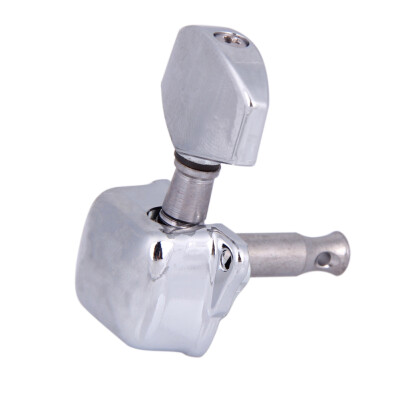 

Semiclosed Guitar String Tuning Pegs Tuners Machine Heads 3L3R Silver