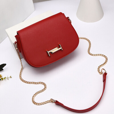 

Summer ins girls in the Korean version of the Chaozhou 2019 single shoulder slant bag fashion chain bag simple