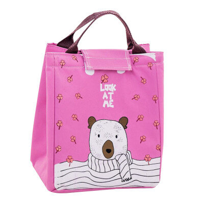 

Cartoon Dog Cat Thermal Insulated Lunch Box Pouch Fruit Container Picnic Bag