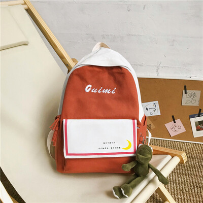 

Scaffold schoolgirl ins canvas schoolbag Korean version high school Japanese Department backpack Fashion College Studentsschoolba