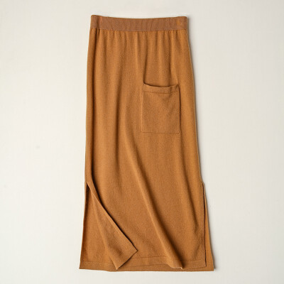 

Card&Geese cashmere skirt pure cashmere ladies simple cashmere autumn&winter new solid color with pocket 10546