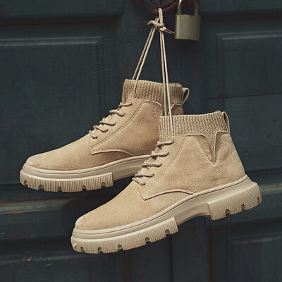 

Martin boots mens boots England tooling boots wild trend socks mouth high to help casual mens shoes tide shoes