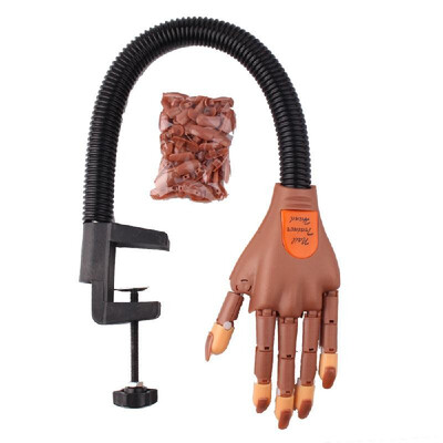 

Professional Nail Art Tool Set DIY Manicure Kit for Training Practicing One Practice Hand with 100pcs Nail Tips