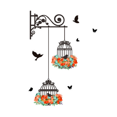 

Waterproof Environmental Protection Birdcage Decorative Painting Bedroom Living room TV Wall Decoration Wall Stickers