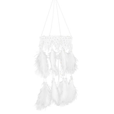 

Feathers Stars Moon Dream Catcher LED Light String Bedroom Hanging Pendant
