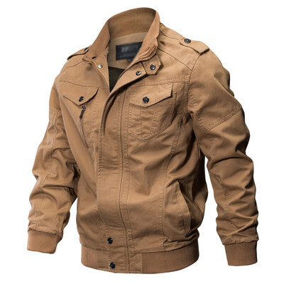 

Mens Slim Fit Stand Collar Coat Military Jacket Winter Outwear Blazer Tops