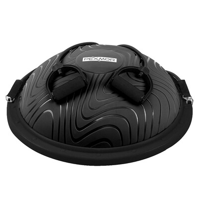 

PEXMOR 236" Upgraded Exercise Ball Yoga Balance Hemisphere Trainer with Resistance Band Exercise Loop Pump & Core Slider