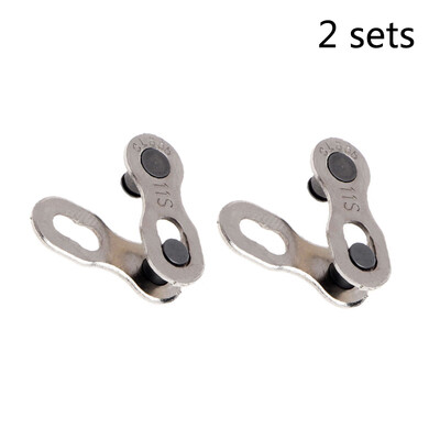 

2 pair Bike Bicycle Chain Link Connector 11Speed Chains Quick Clip Buckle Silver