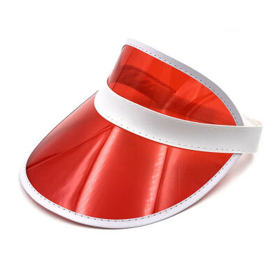 

Summer PVC Hat Sun Visor Casual Hat Clear Plastic Adult Sunscreen Cap