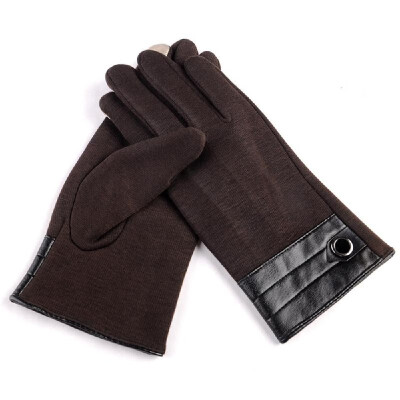 

Winter Warm Soft Full Finger Gloves Touch Screen Wrist Glove Outdoor Thermal Finger Tips Mittens for Men