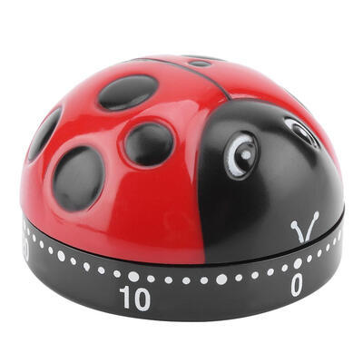 

Greensen Ladybug Kitchen Timer 60 Minutes Timer Mechanical Wind-Up Timer Kitchen Cooking Timer