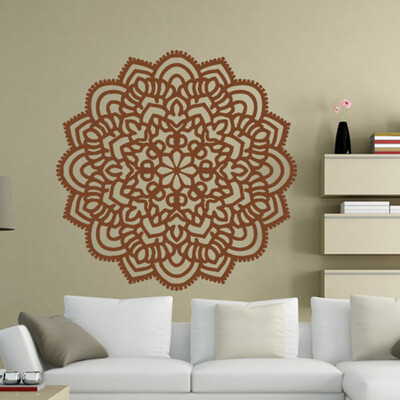 

Gobestart Mandala Flower Indian Bedroom Wall Decal Art Stickers Mural Home Vinyl Family BK