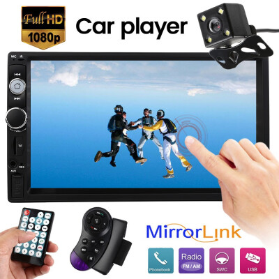 

7 "HD 2DIN Bluetooth Autoradio Stereo Car Radio MP3 MP5 Player Touch Screen Aux USB FM Radio Camera