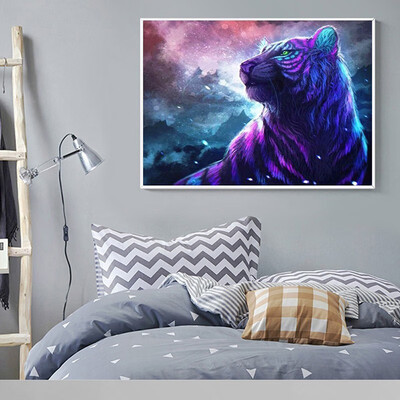 

Kirin DIY Diamond Painting Animal Tiger Full Crystal Rhinestone Picture Embroidery Sale Diamond Mosaic Home Decoration