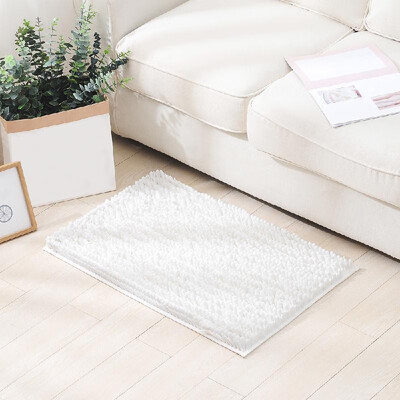 

Microfiber Bath Rugs Chenille Floor Mat Carpet Soft Indoor Washable Bathroom Floor Mat Dining Room Home Bedroom Carpet Anti-slip