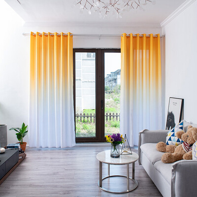 

Toponeto Leaves Sheer Curtain Tulle Window Treatment Voile Drape Valance 1 Panel Fabric