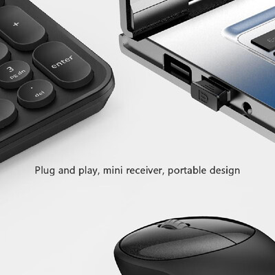 

FD IK6630 Ultra Slim 24G Wireless Keyboard Mouse Set Gaming Keyboard Mouse Combo kit for Desktop Laptop PC Computer with Silent C