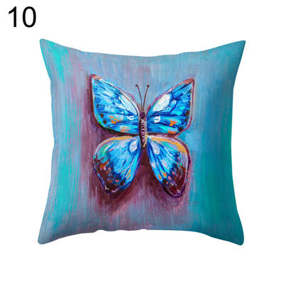 

Multicolor Butterfly Throw Pillow Protector Case Cushion Cover Bedding Articles