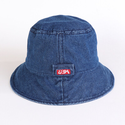 

DongYun new Korean version of the fall fall wash denim hat fisherman hat mens Port Wind Day couples basin hat