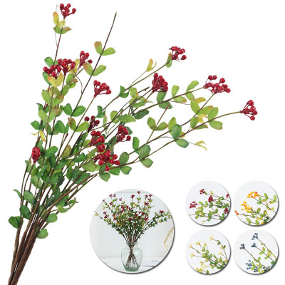 

Simulation Artificial Flower Plant Fake Flower Silk Plastic Berry Home Wedding