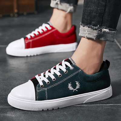 

Mandarin Dual-color Yuanyang Harbour Trendy Shoes Mens Korean Version Baitao Students Leisure Low-Up Shoes Mens Skate Shoes