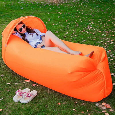 

Inflatable Folding Sleeping Lazy Bag Waterproof Portable Air Sofa Pocket Outdoor Beach Camping Sleeping Bed Shade Air Be