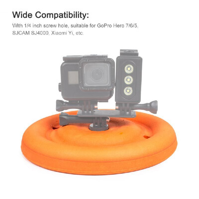

Multi-function Floating Mount Waterproof Flying Disc with 14 Inch Screw Mount for GoPro Hero 765 SJCAM SJ4000 Xiaomi Yi Sports