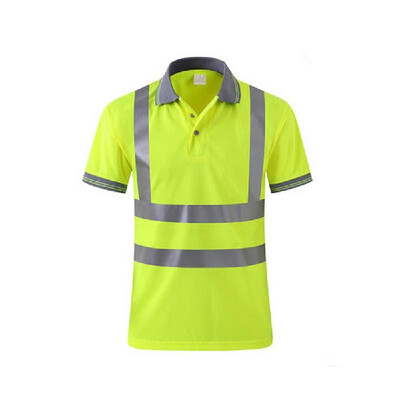 

T-shirt Work Safety Clothing Workwear Dry Fit T-shirt Short Sleeve Reflective Safety Shirt Breathable