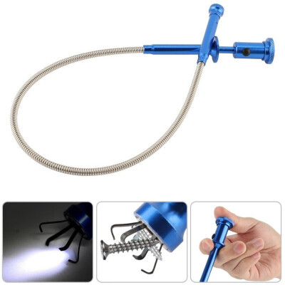 

〖Follure〗New Long Hose Flexible Pick Up Tool Claw with Magnet LED Light Torch Magnetic