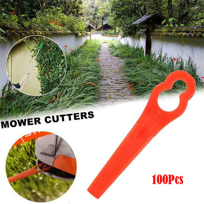

〖Follure〗100 Pcs Mower Blades for RT250 Garden Lawn Trimmer Accessories