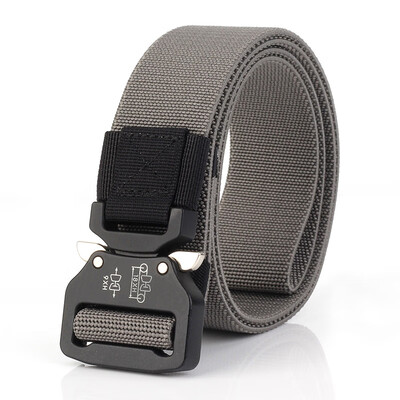 

Men Tactical Belt Military Nylon Trouser Belts Metal Buckle Canvas Style Belts Army Designer Male Training Waist Belt Fishing