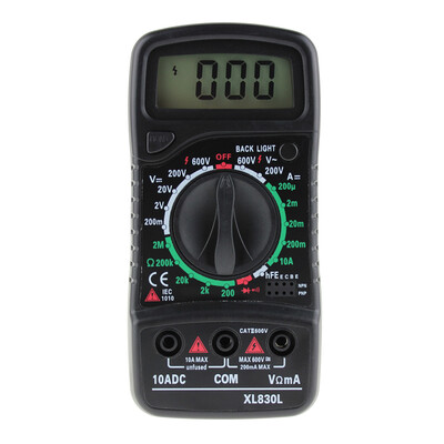 

Digital LCD Multimeter Voltmeter Ammeter ACDCOHM Volt Tester Current Test