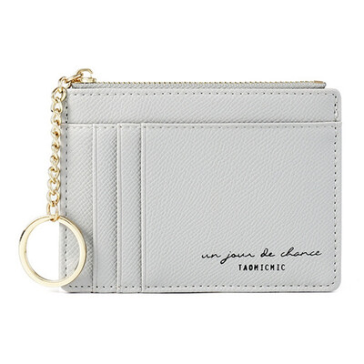

Women Wallets 2019 Fashion Leather Zipper Purse Metal Chains Coin Purse Card Holder Money Bag 9 Colors Letters Print Wallets