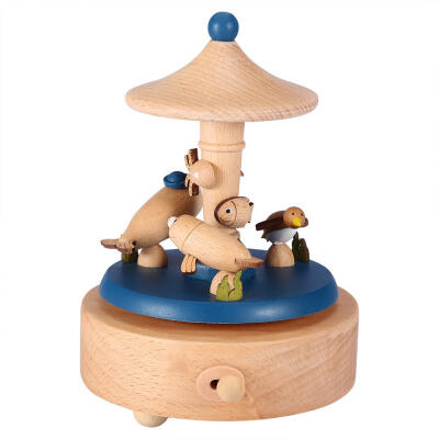 

Greensen Wooden Vintage Music Box Beautiful Wood Musical Crafts Birthday Christmas Gifts Home Decor
