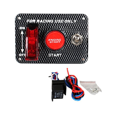 

Universal 12V Racing Car Ignition Switch Panel Engine Start Aircraft Kit with Relay