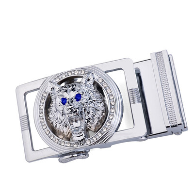 

Hot New Brand Designer Belts Men High Quality Automatic Belt Men Leather Girdle Casual Waist Strap With Wolf Heah Buckle GH888